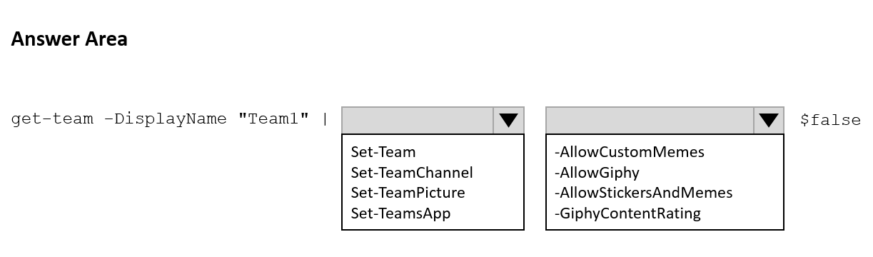 Illustration for MS-700 question 185